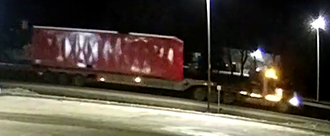 Semi-Truck Passing Scene