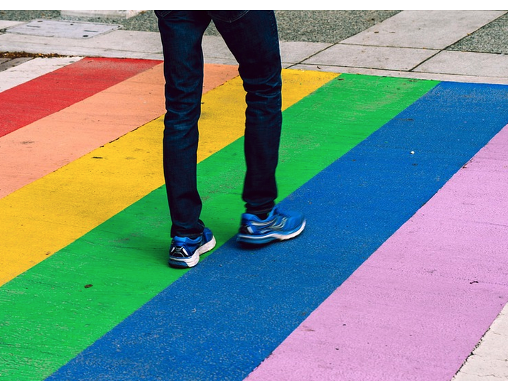 rainbow crosswalk